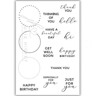 Julie Hickey Designs Clear Stamps - Circle Sentiments